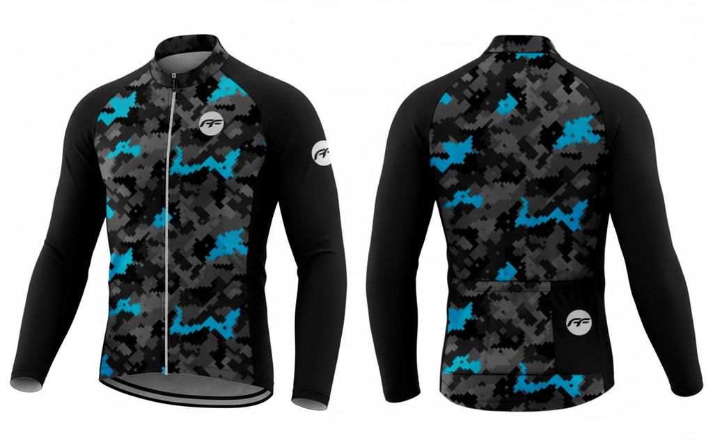 Long-sleeved cycling jersey