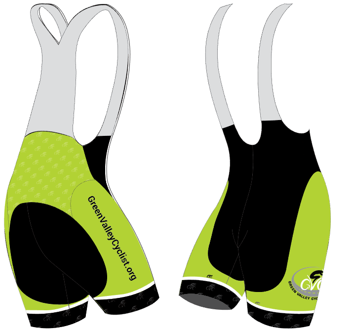 Green Valley Cyclist Women's Team Bibs