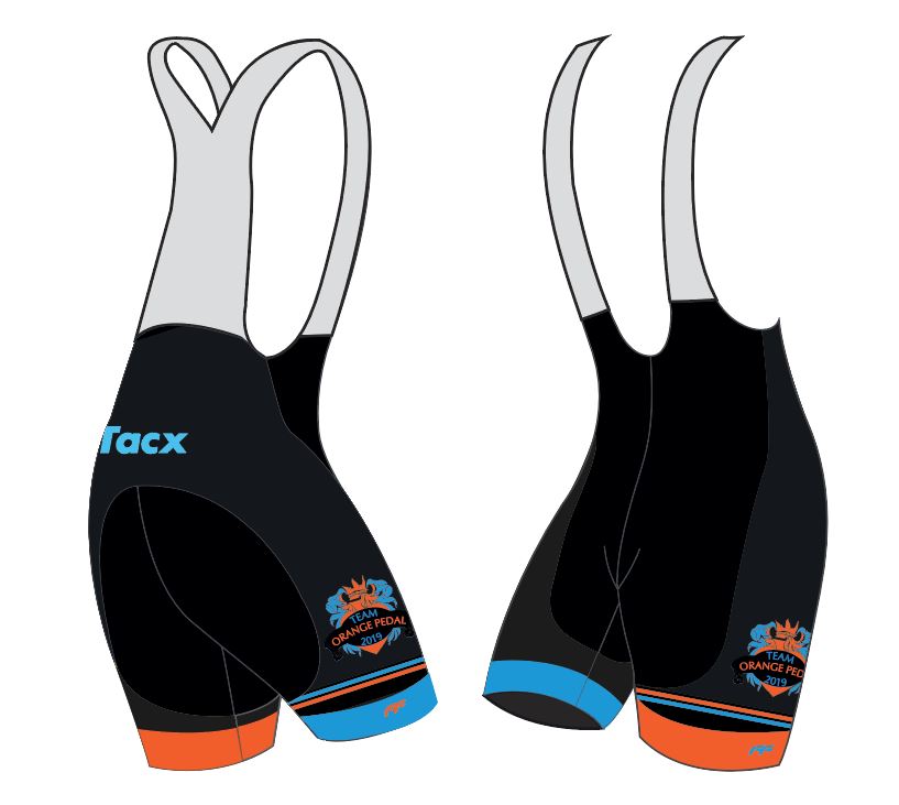 Team Orange Pedal Men's Bibs