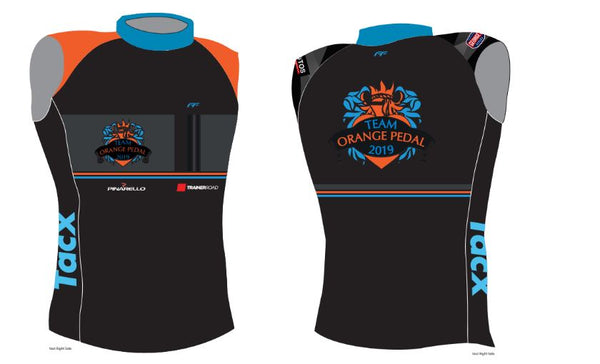 Team Orange Pedal Wind Vest