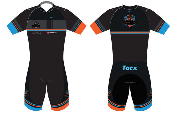 Team Orange Pedal Short Sleeve Speedsuit